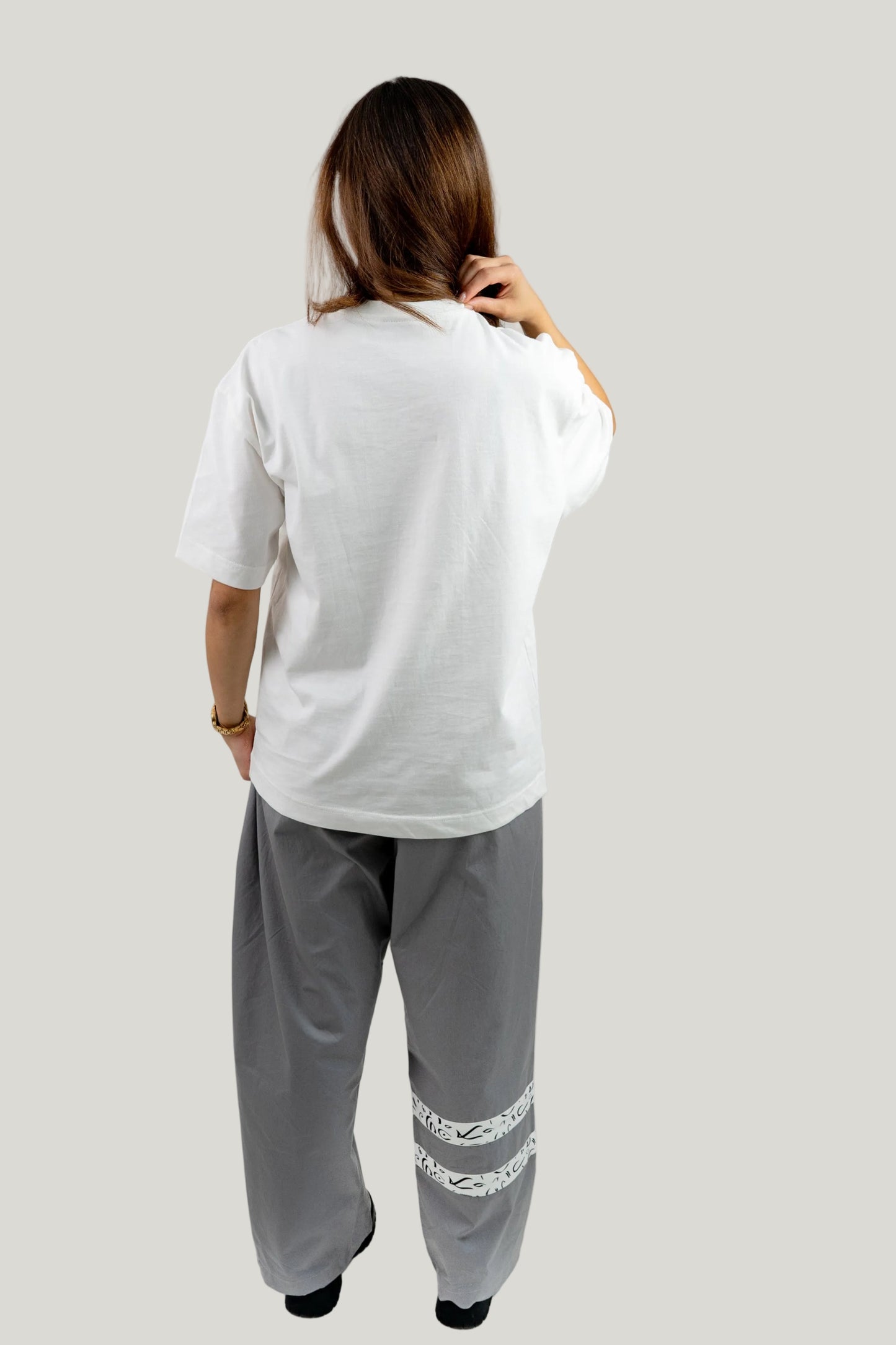 Arabic Tashkeel Tracksuit Trousers - Grey