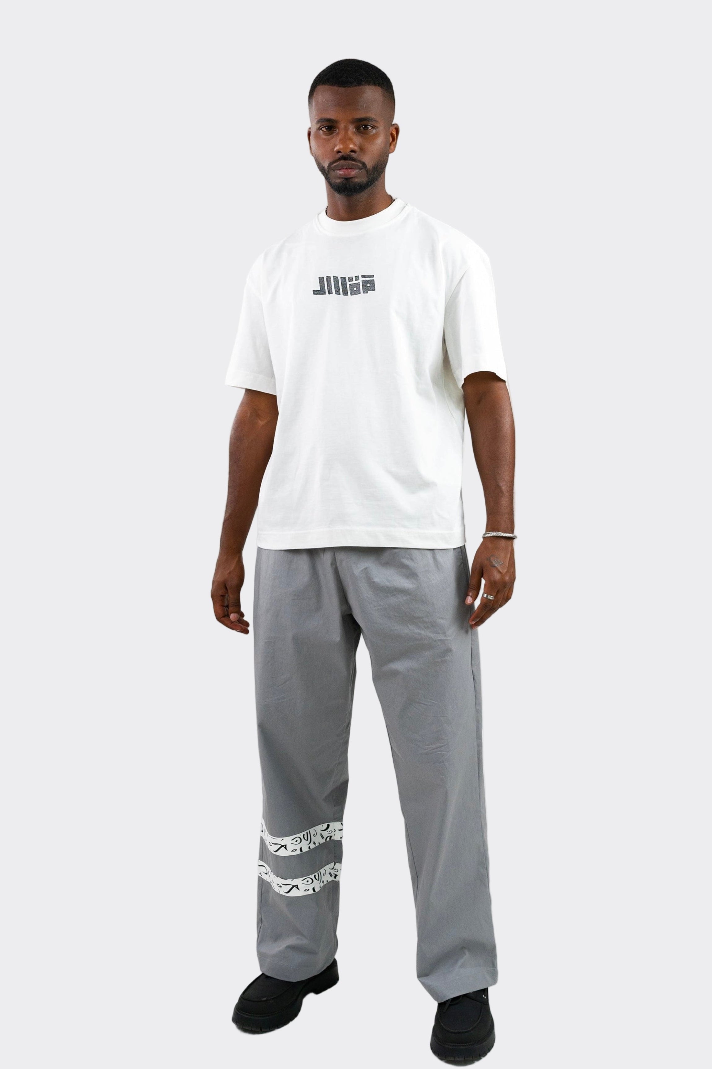 Arabic Tashkeel Tracksuit Trousers - Grey