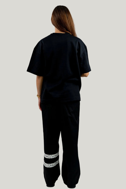 Arabic Tashkeel Tracksuit Trousers - Black