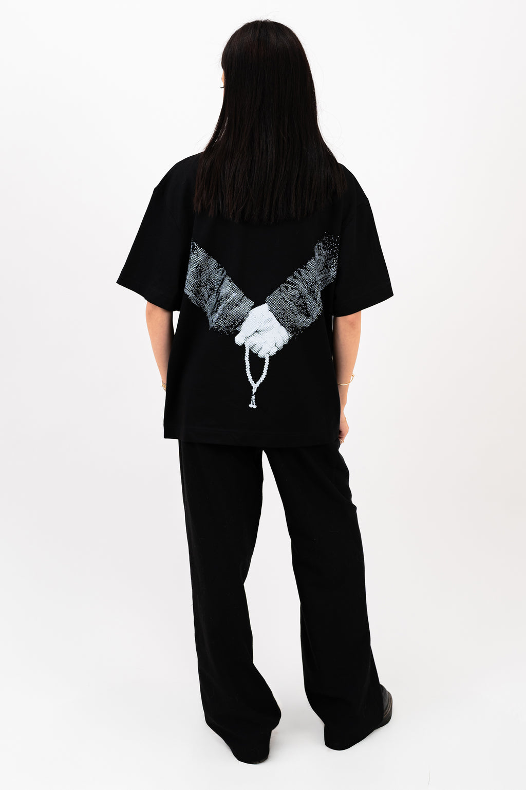 Prayer Beads T-Shirt - Black/White