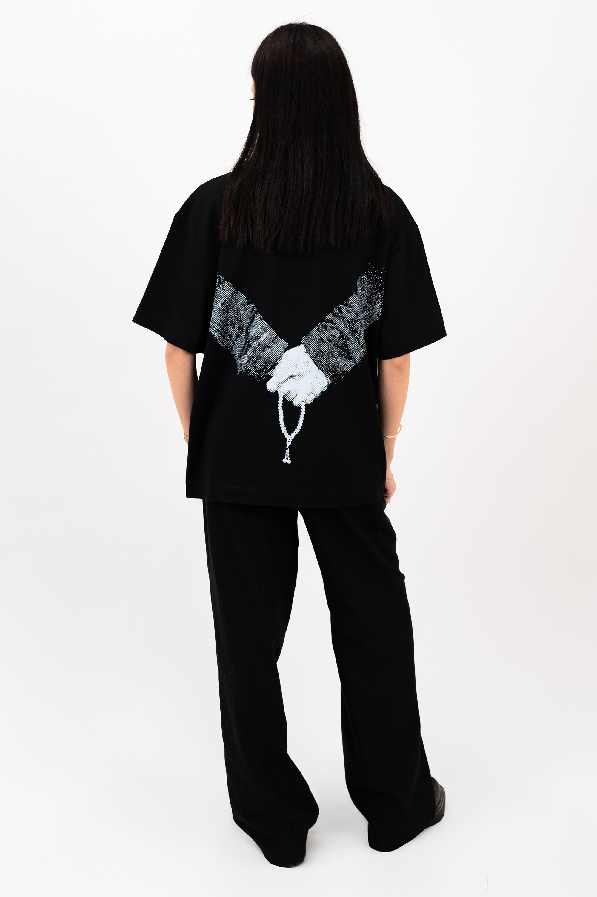 Prayer Beads T-Shirt - Black/White