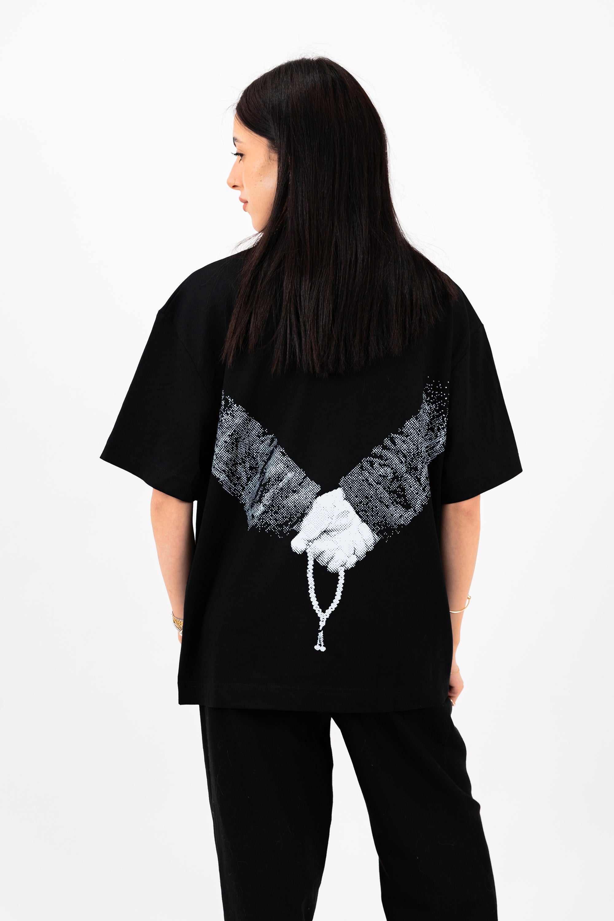Prayer Beads T-Shirt - Black/White