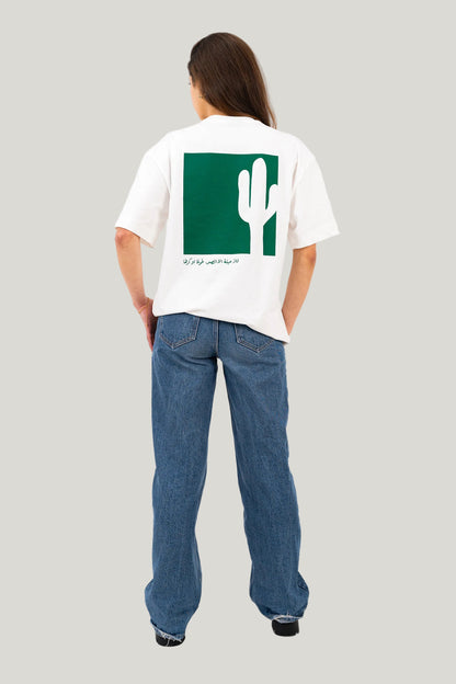 Cactus T-Shirt - Ecru/Green