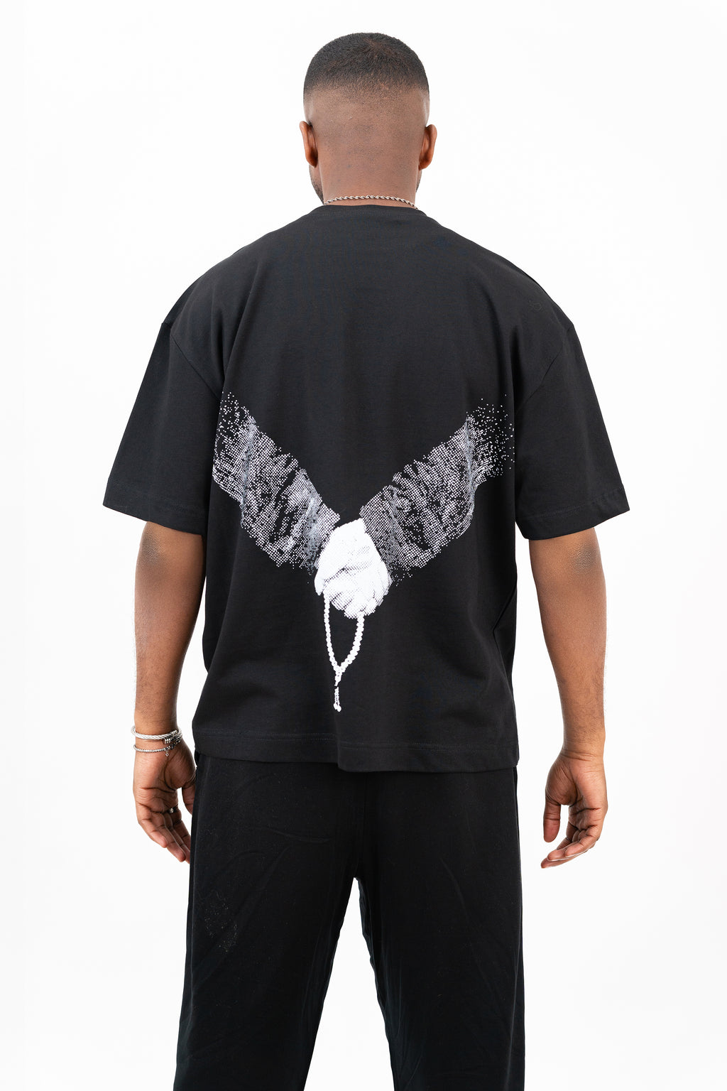 Prayer Beads T-Shirt - Black/White