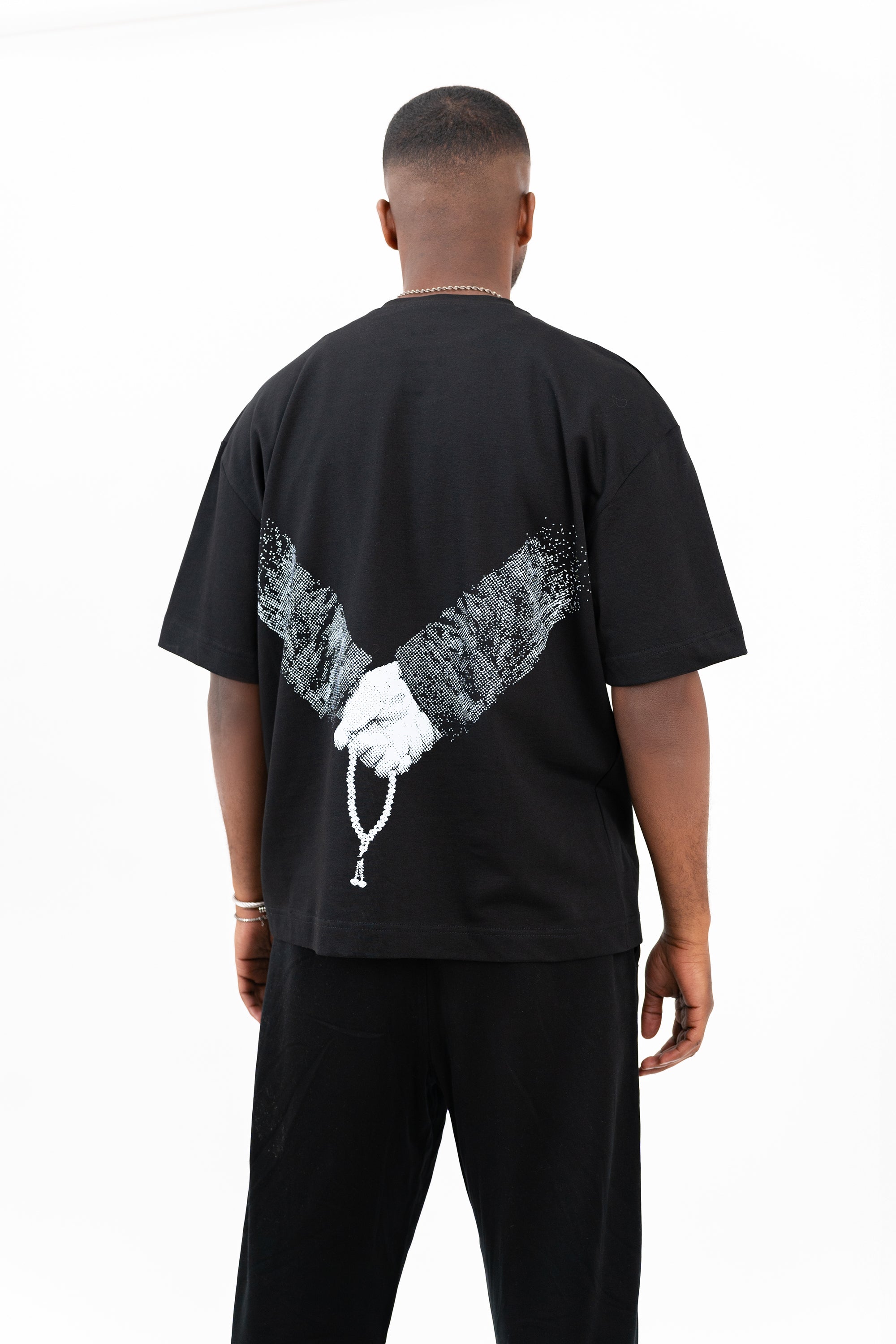 Prayer Beads T-Shirt - Black/White