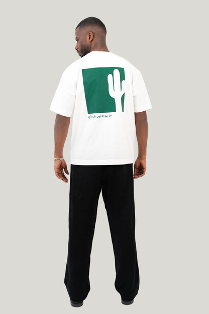 Cactus T-Shirt - Ecru/Green