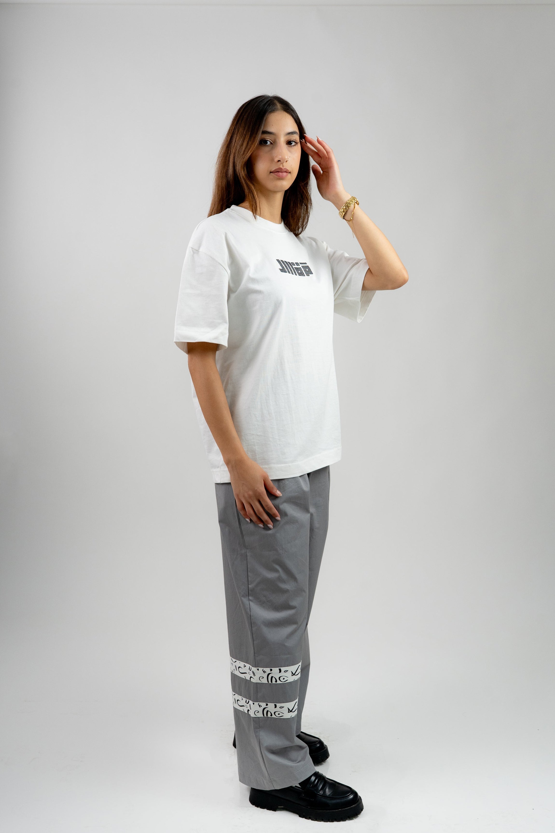 Arabic Tashkeel Tracksuit Trousers - Grey