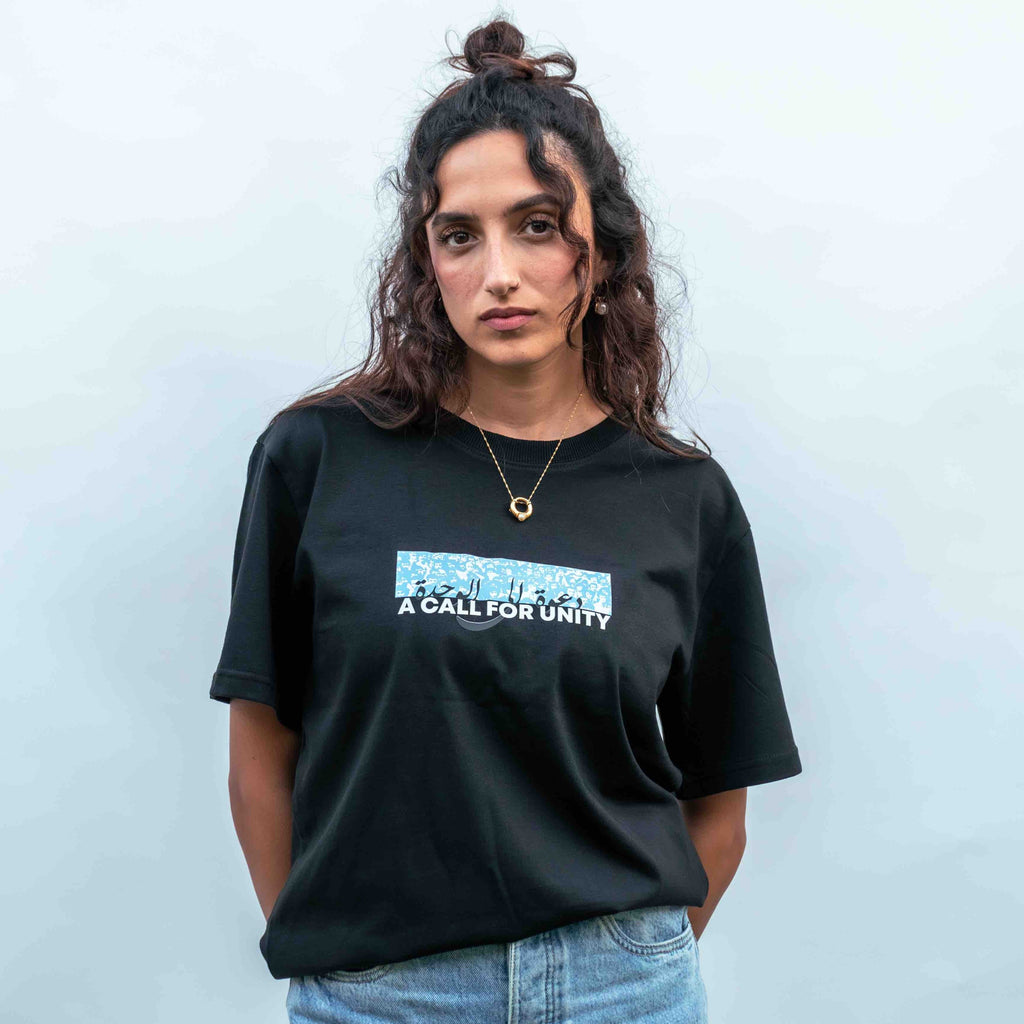 March For Unity T-Shirt in Black for Women