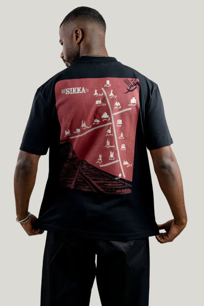 Sikka Map T-Shirt - Black