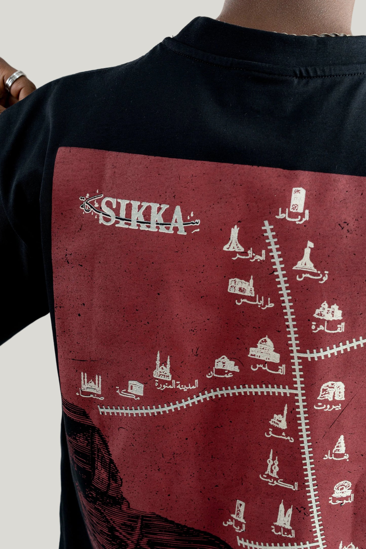 Sikka Map T-Shirt - Black