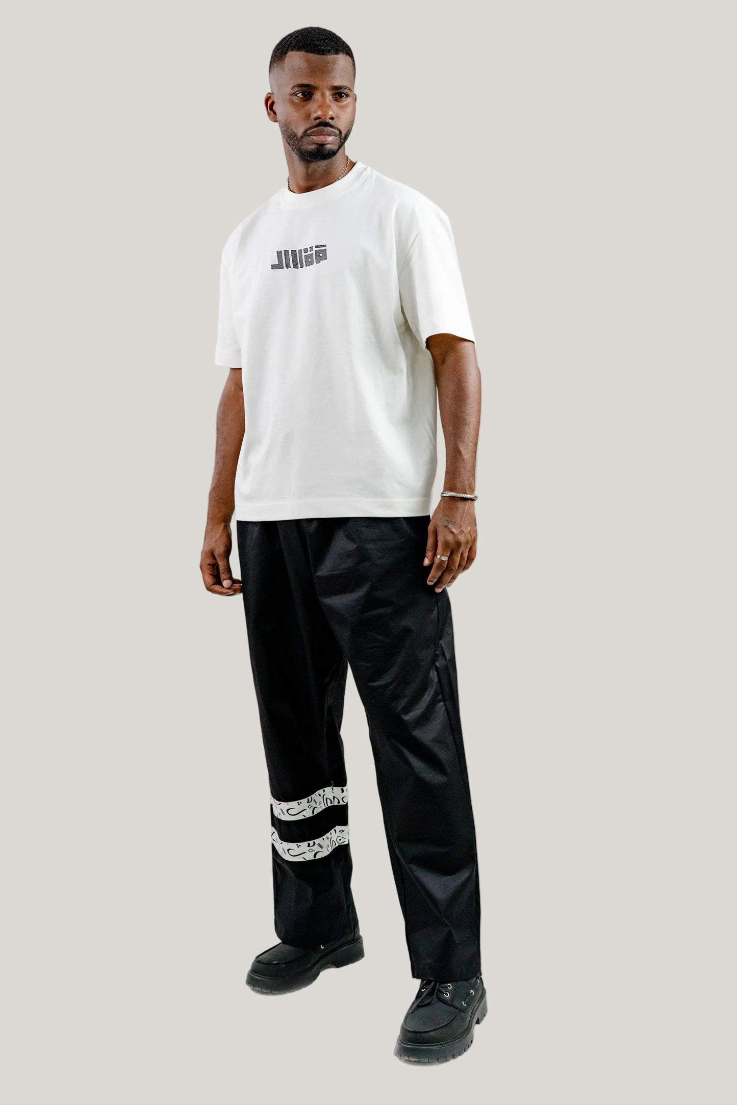Arabic Tashkeel Tracksuit Trousers - Black