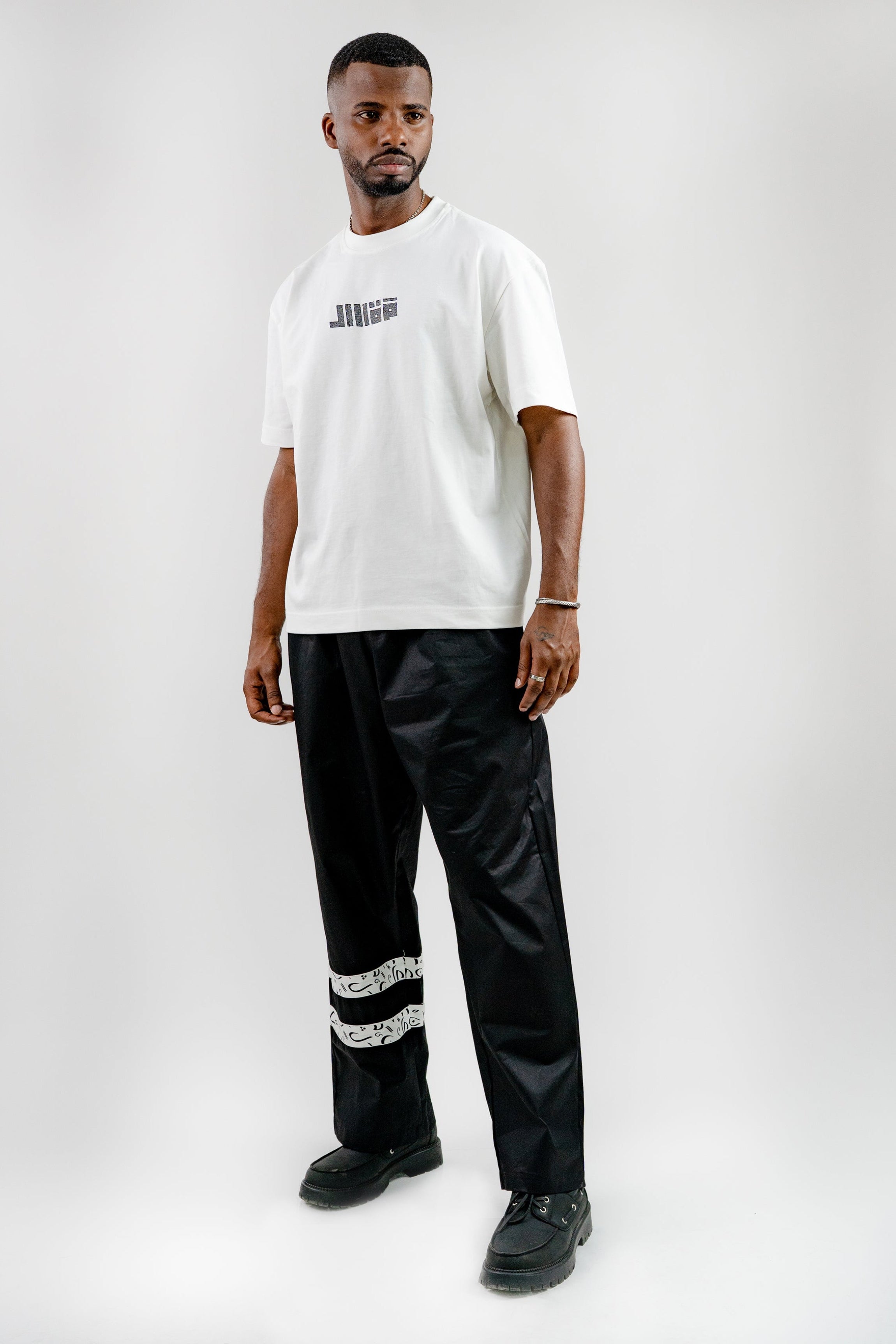 Arabic Tashkeel Tracksuit Trousers - Black