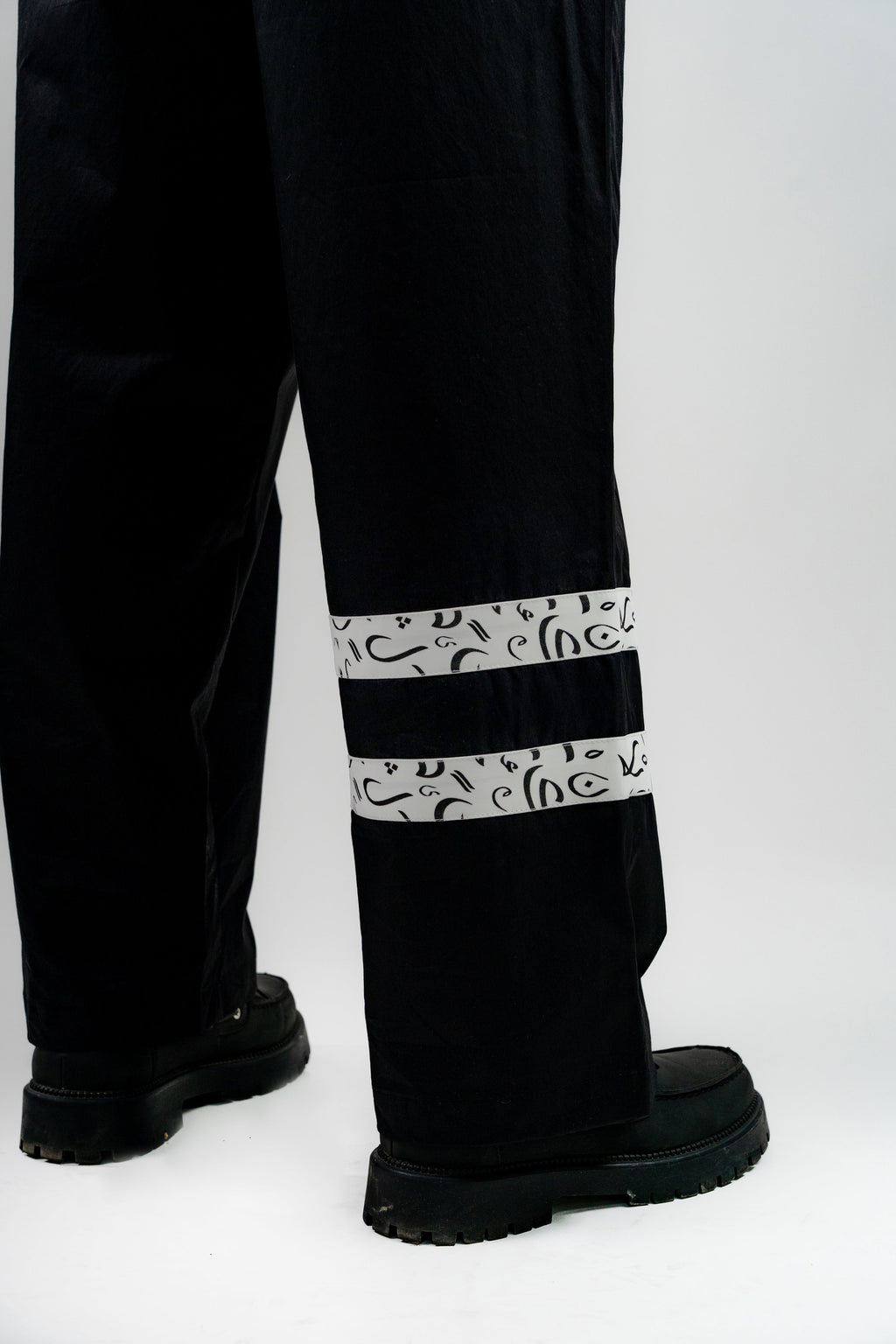 Arabic Tashkeel Tracksuit Trousers - Black