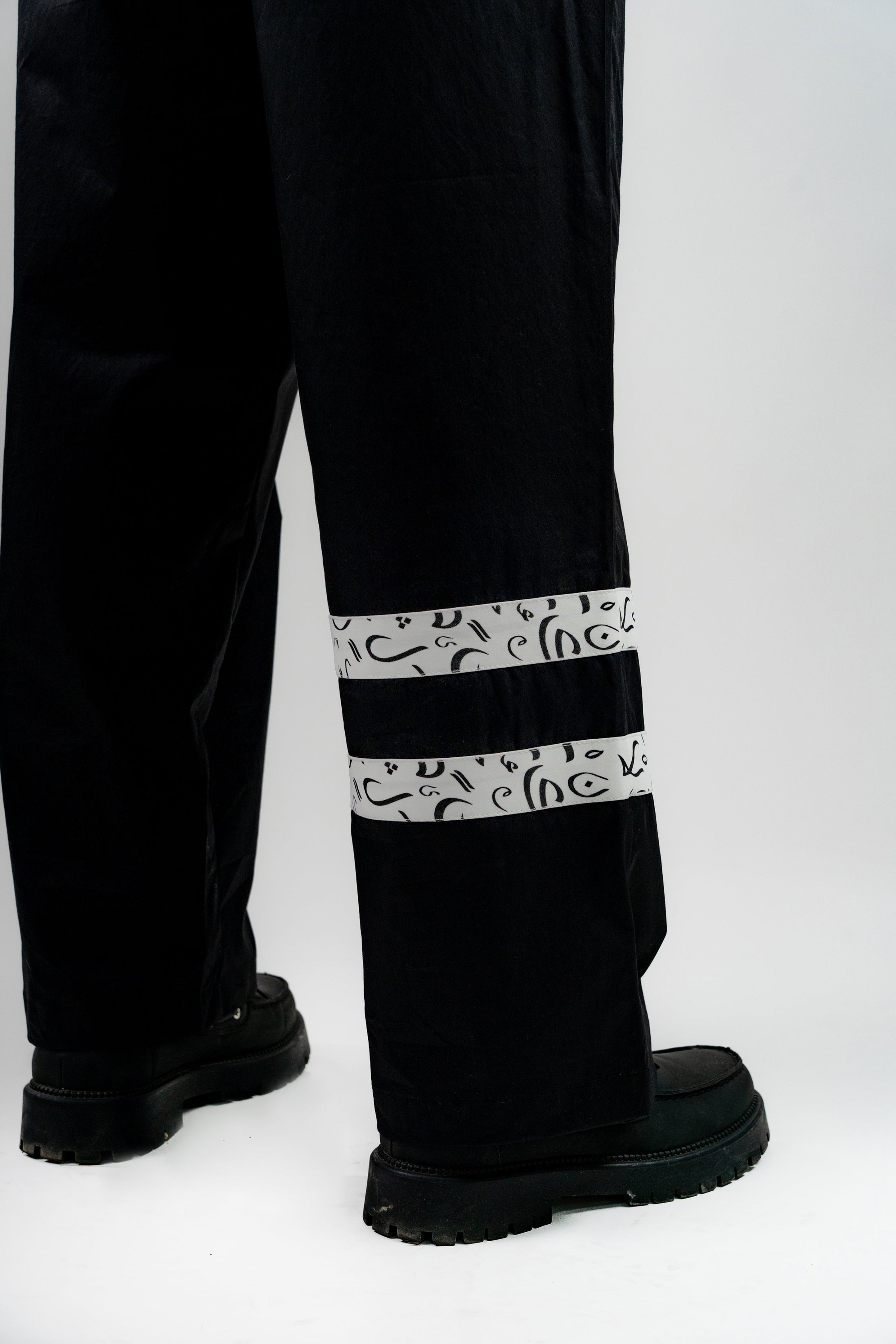 Arabic Tashkeel Tracksuit Trousers - Black