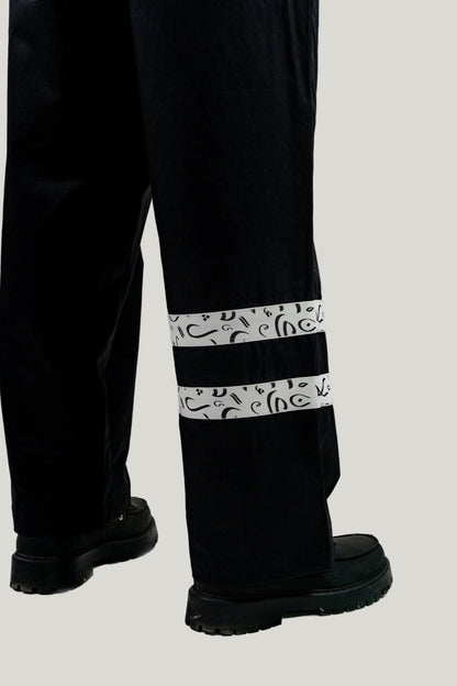 Arabic Tashkeel Tracksuit Trousers - Black