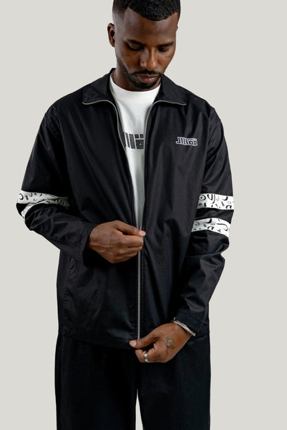 Arabic Tashkeel Tracksuit Jacket - Black