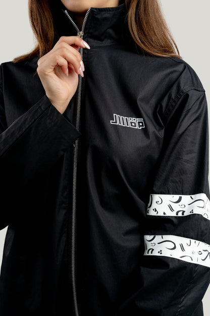 Arabic Tashkeel Tracksuit Jacket - Black