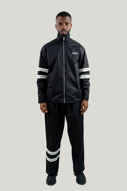 Arabic Tashkeel Tracksuit Jacket - Black