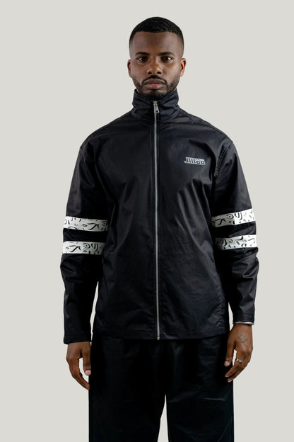 Arabic Tashkeel Tracksuit Jacket - Black