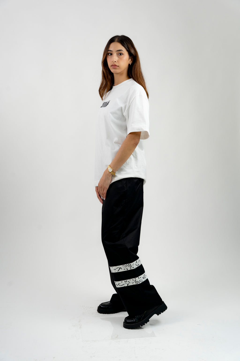 Arabic Tashkeel Tracksuit Trousers - Black