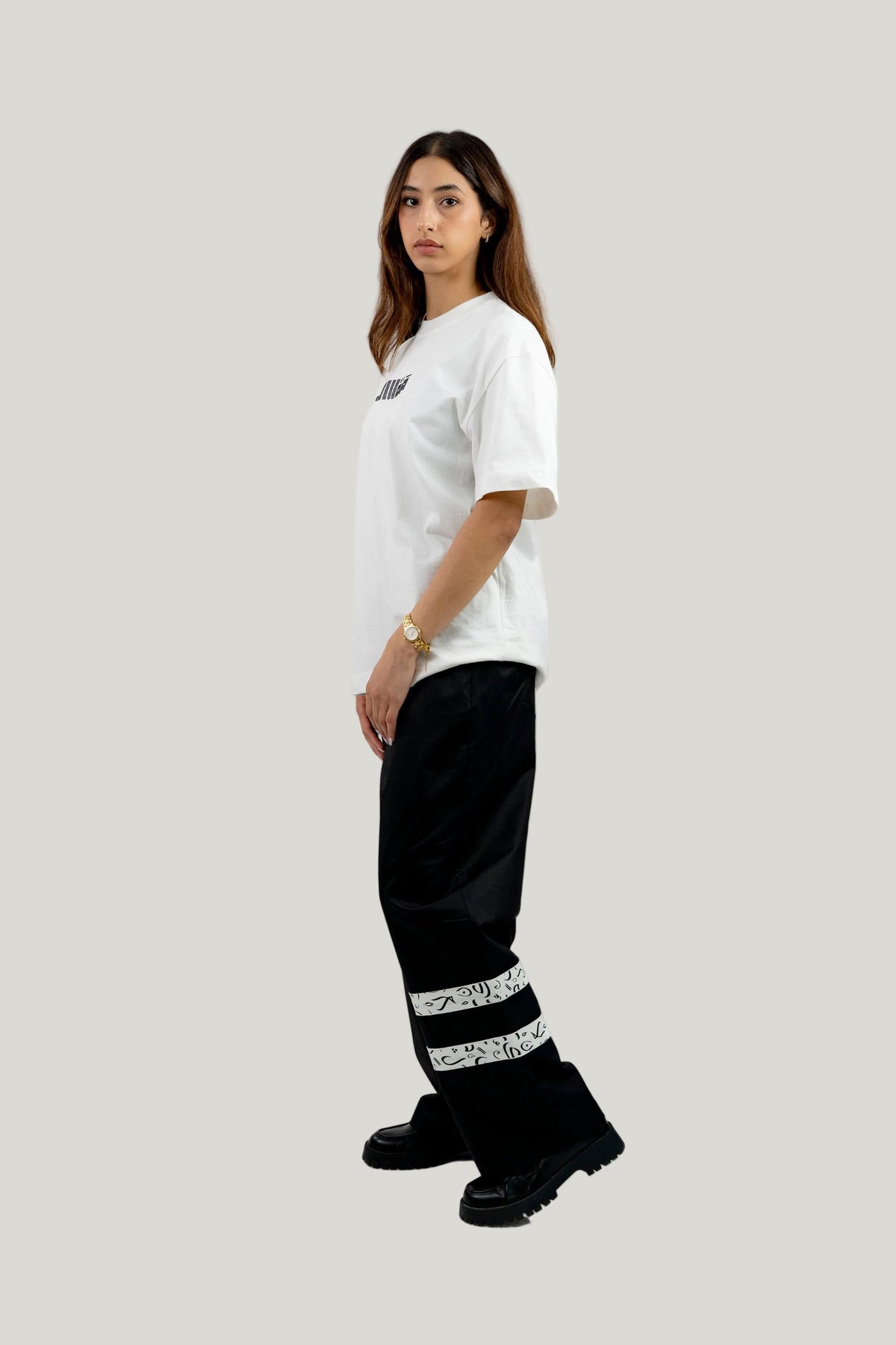Arabic Tashkeel Tracksuit Trousers - Black