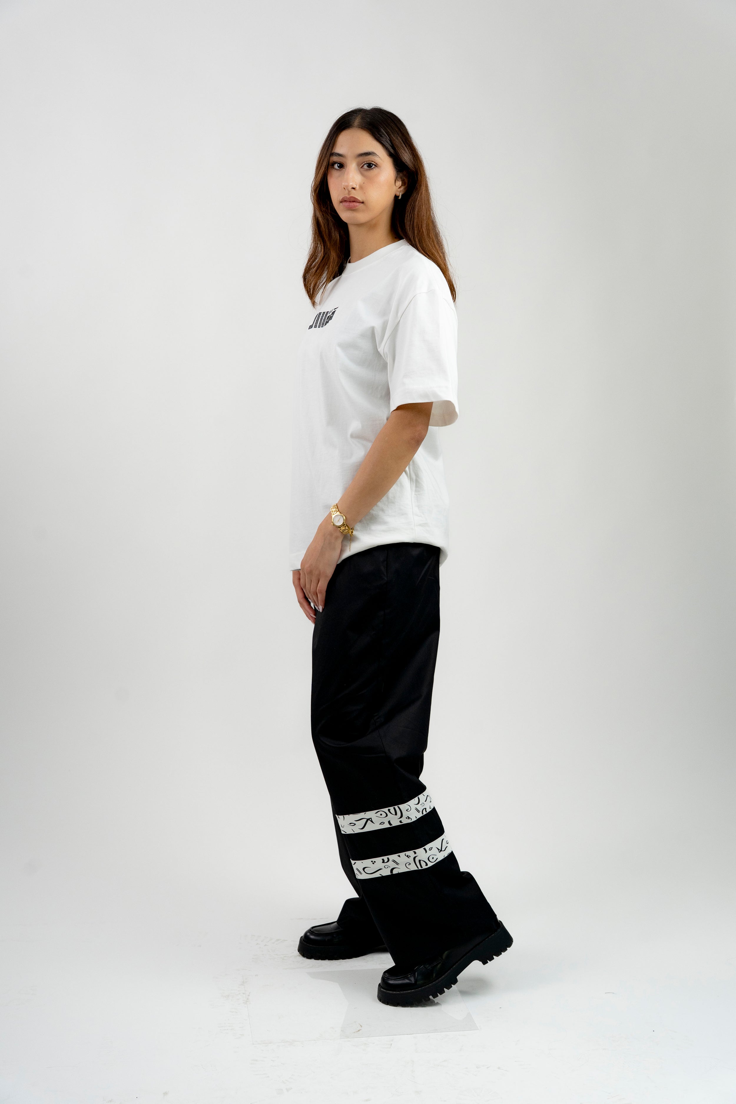 Arabic Tashkeel Tracksuit Trousers - Black