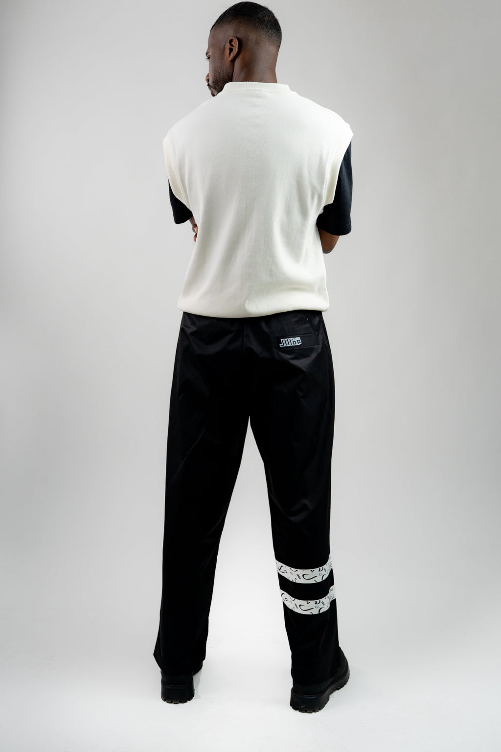 Two-Textured Vest - Ecru