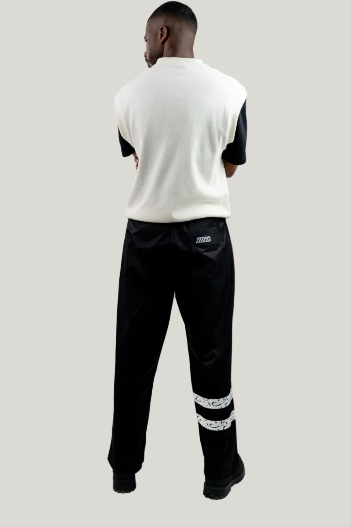 Two-Textured Vest - Ecru