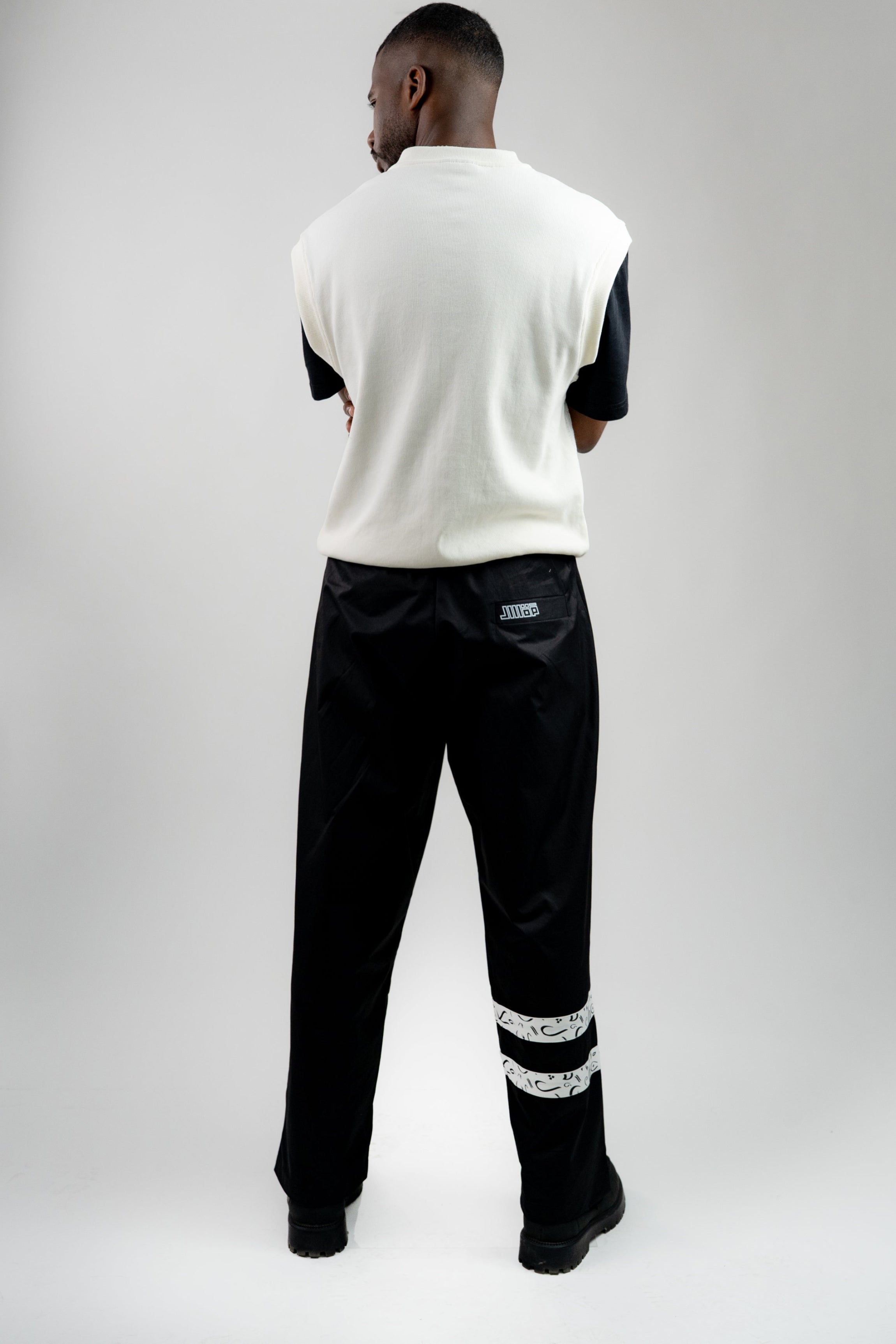 Two-Textured Vest - Ecru