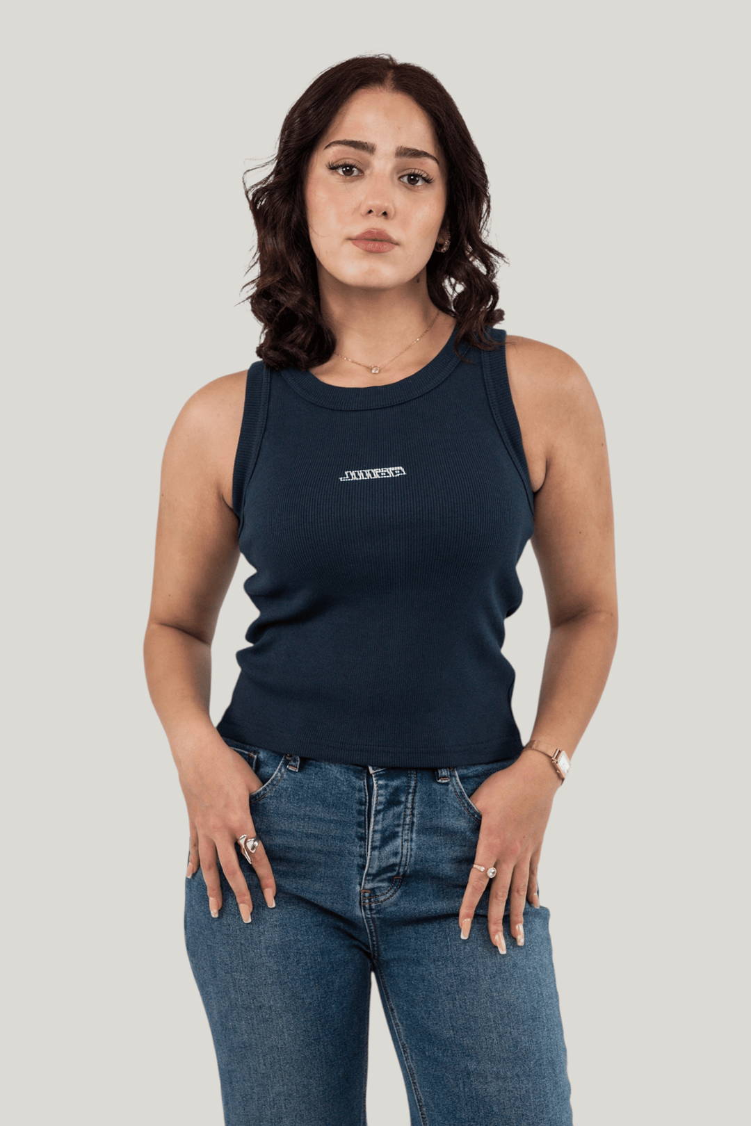 Essential Tank Top — Navy Blue