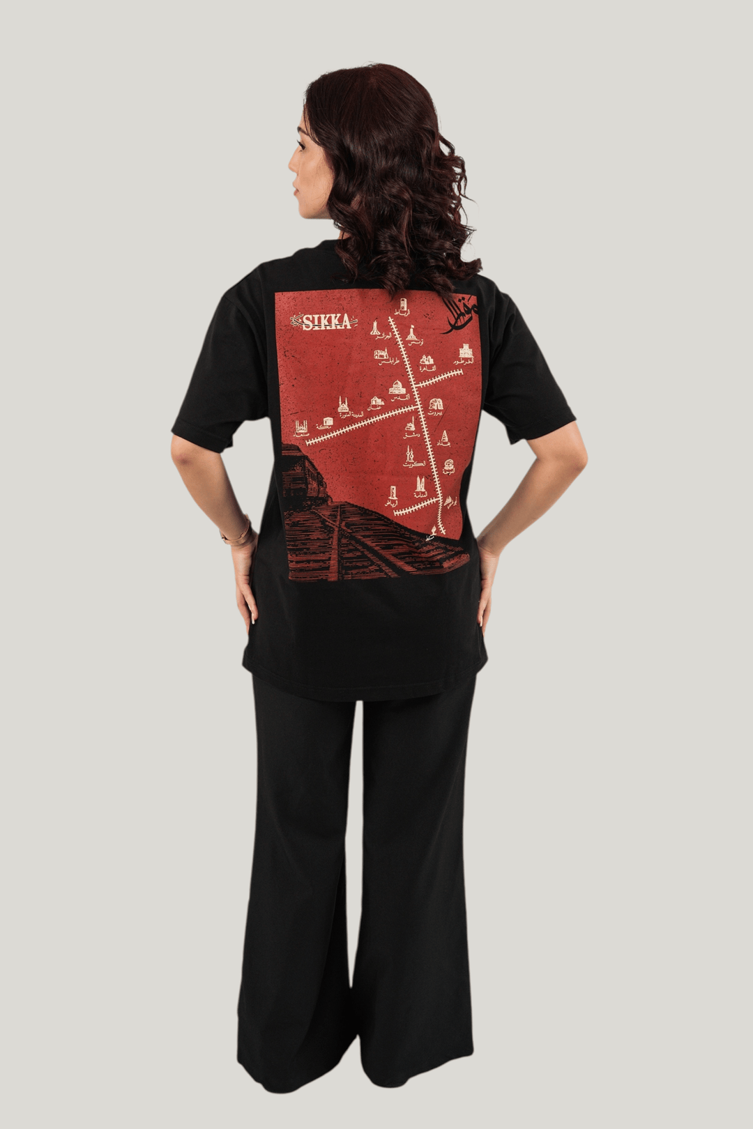 Sikka Map T-Shirt - Black