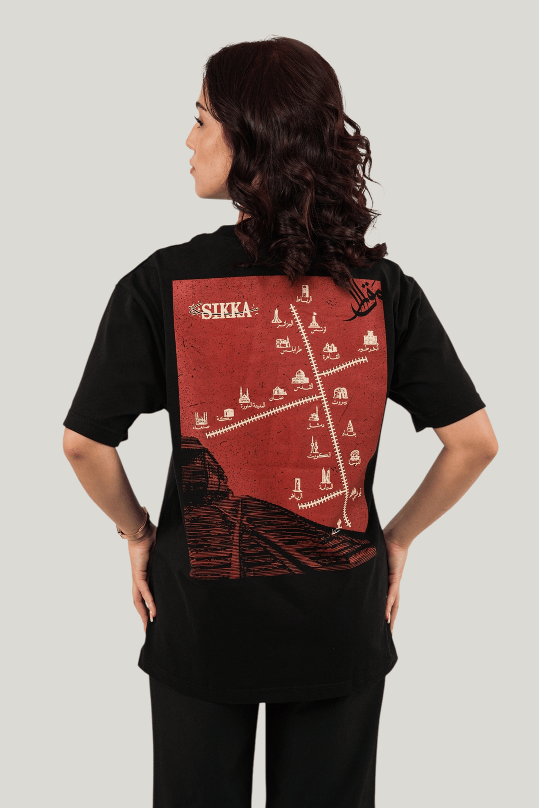 Sikka Map T-Shirt - Black