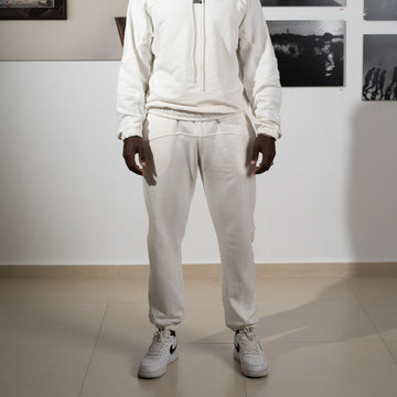 Roomier White Joggers for Men - Soft, Comfortable, and Sophisticated